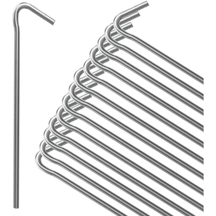 Lot De 20 Piquets D'ancrage Pour Bordure De Jardin, Piquets En Plastique Pour Bordure De Paysage Pour Support De Plantes Tenant Des Tentes 25 Cm 97077574