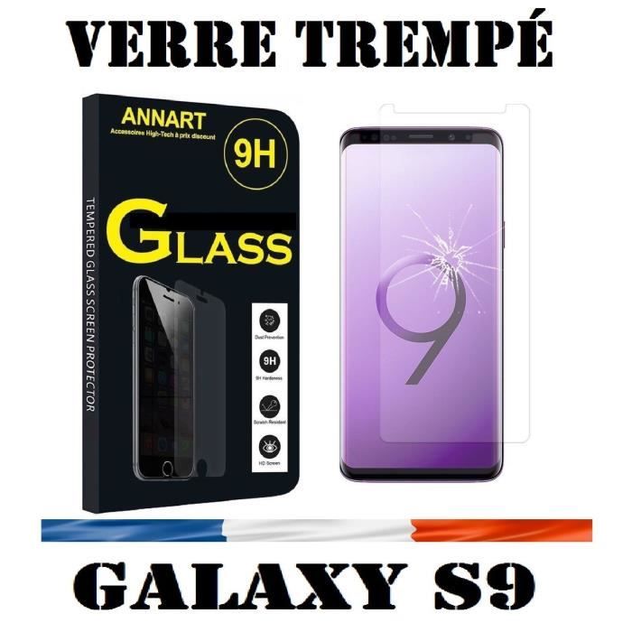 Pour Samsung Galaxy S9 - Film de Protection écran en Verre Trempé ULTRA RÃSISTANT INDICE Dureté protection s9 samsung