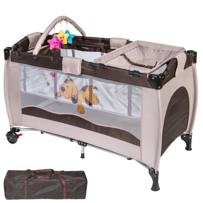 LOLO Lit Parapluie, Lit Bébé Pliant, Lit de Voyage avec Accessoires  Réglable Marron Chocolat - Cdiscount Prêt-à-Porter