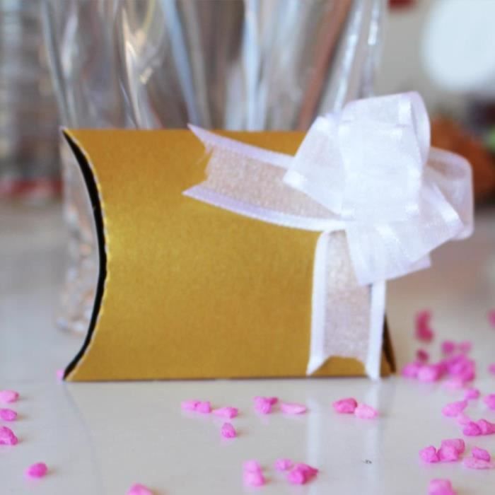 5 Pcs Boites Dragees Carton Or A Decorer Pour Deco Mariage Fetes Bapteme Noel Cdiscount Maison