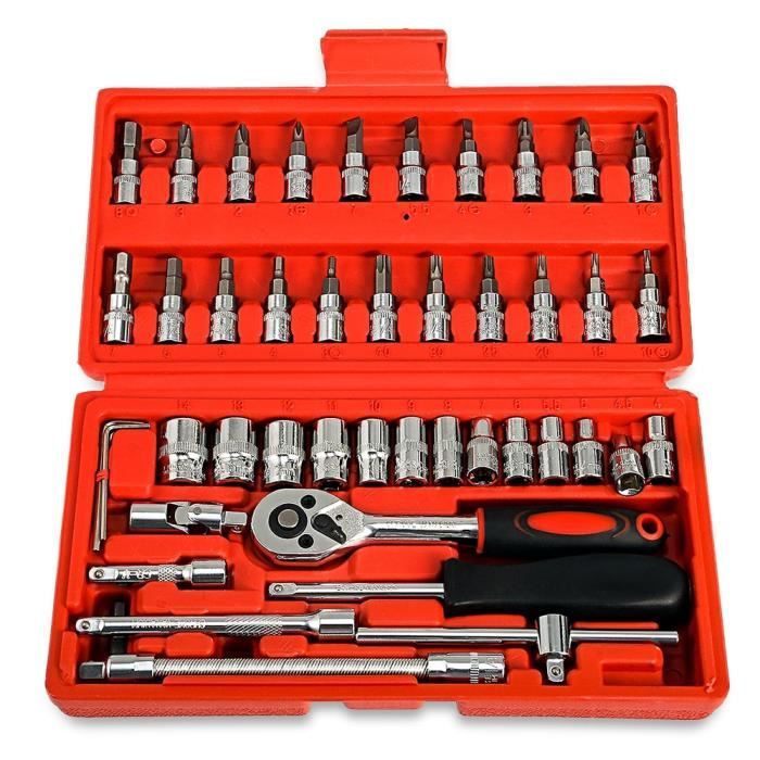 Coffret clé à cliquet 1/4 avec 36 accessoires PERFORMANCE PRO