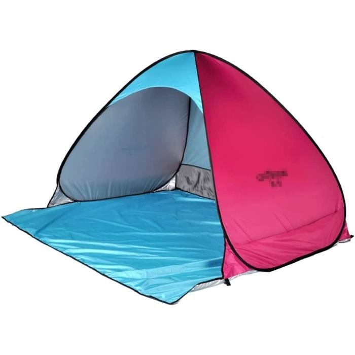 Tente Pop-up De Plage Parasol - Anti-UV, 2-4 Personnes - Avec Housse De Transport - Neuf Night Cat