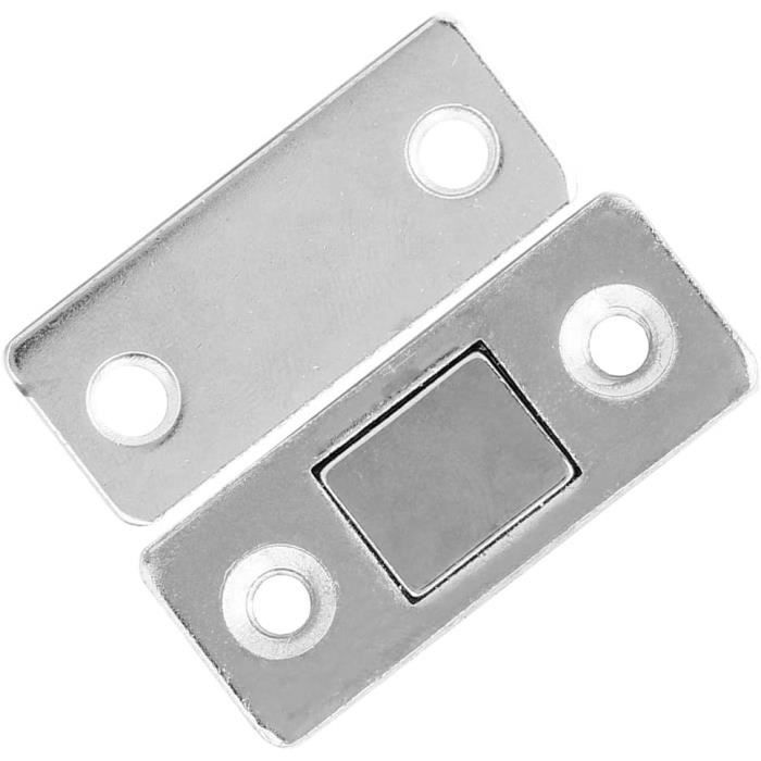 8 Pcs Bouchons de porte magnétiques invisibles ultra-minces, prise d'aimant  de tiroir, ferme-porte magnétique sans poinçon, arrêt de porte magnétique  pour armoire d'armoire