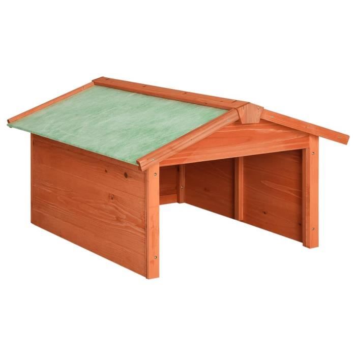 Abri De Jardin En Pin Pour Tondeuse Robot - Garage 70x80x38 Cm, Bois Imprégné, Protection Contre Intempéries