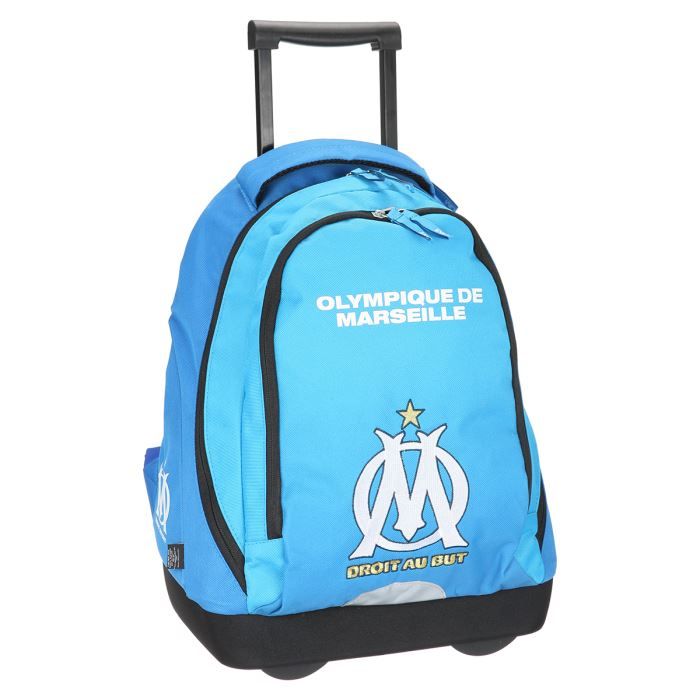 OM Sac ?� Dos ?� Roulettes 47cm Enfant Gar?�on Bleu - Cdiscount Bagagerie - Maroquinerie