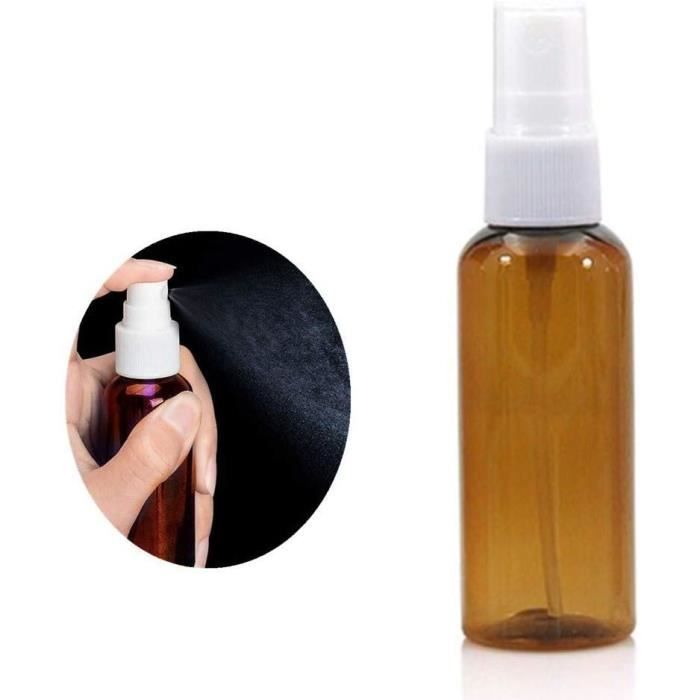 Flacons Pulvérisateurs 500ml - Lot De 3, Ronds Marron, Pour Plantes, Ménage, Coiffure (buse à Ressort, étanches)