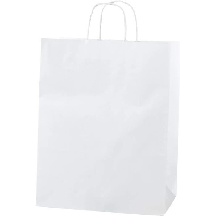 Sacs En Papier Kraft Avec Poignées Torsadées - Idéal Boutique, Cadeaux, Fêtes Ou Vente à Emporter