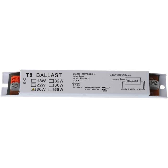 T8 220240V AC 2x30W Ballast électronique à Large Tension Ballasts de