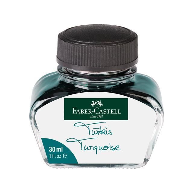 Faber Castell encre pour stylo-plume 30 ml verre turquoise