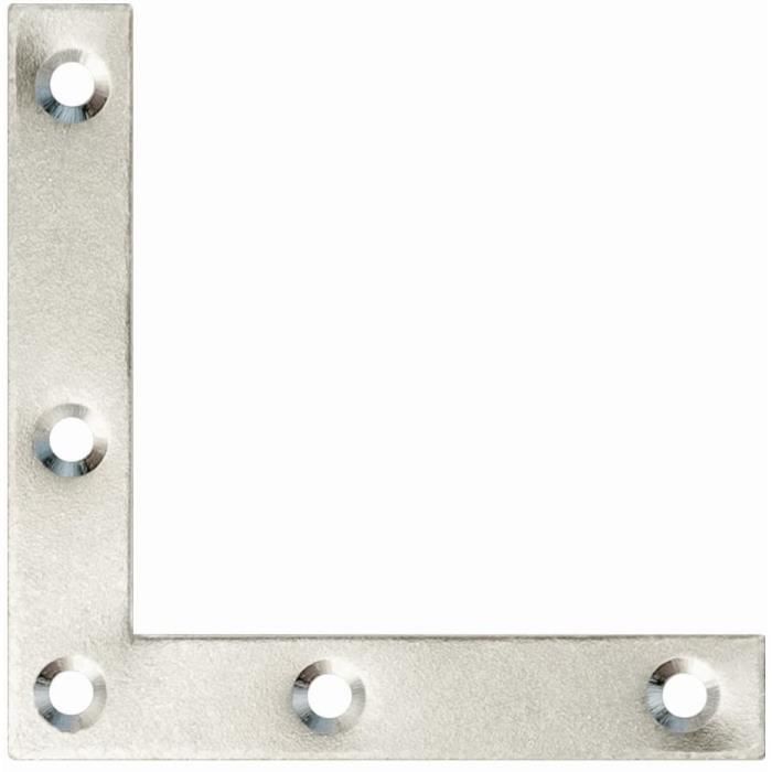 Équerre De Fixation KeyMet – Angle 230 X 270 Mm, Acier, Pour Fer Forgé, Cuivre – Neuf
