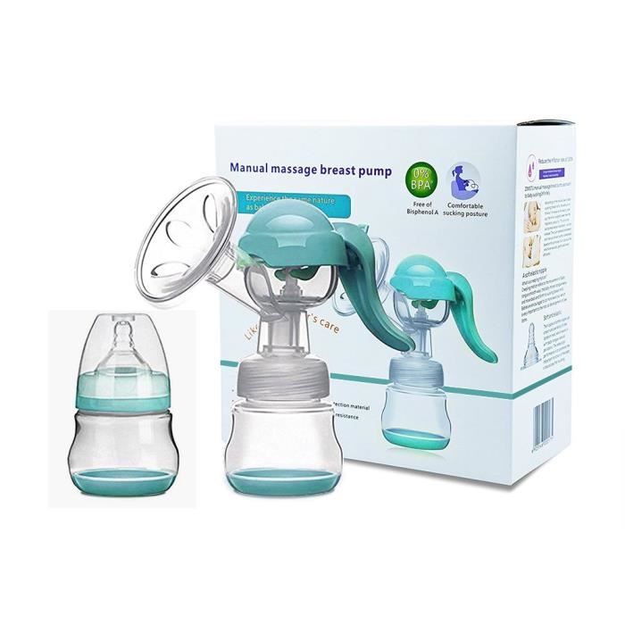 Tire Lait Maternel Tire Laitl Manuel Reglable Avec Couvercle Pour L Allaitement De Lait Bouteille Bleu Cdiscount Puericulture Eveil Bebe