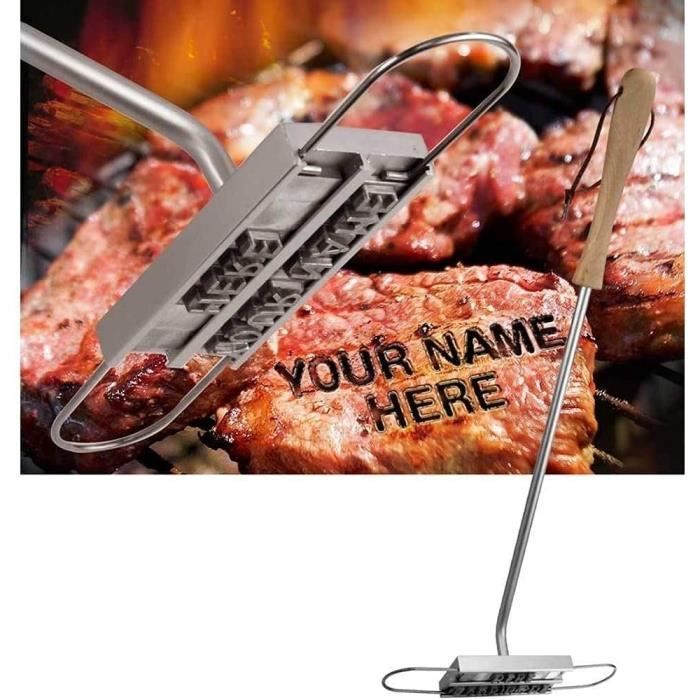 BBQ barbecue Grill Branding fer avec 55 lettres amovibles bricolage