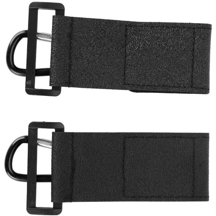 Crochets Universels Pour Poussette - Lot De 4, Clips Mousquetons Noirs, Ajustables, Jusqu'à 3 Kg, Pour Sacs Et Affaires