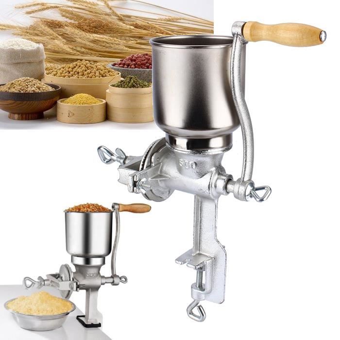 Moulin à Céréales Réglable - Moulin à Malt, Grain, Maïs - Neuf - Débit 8lbs/min