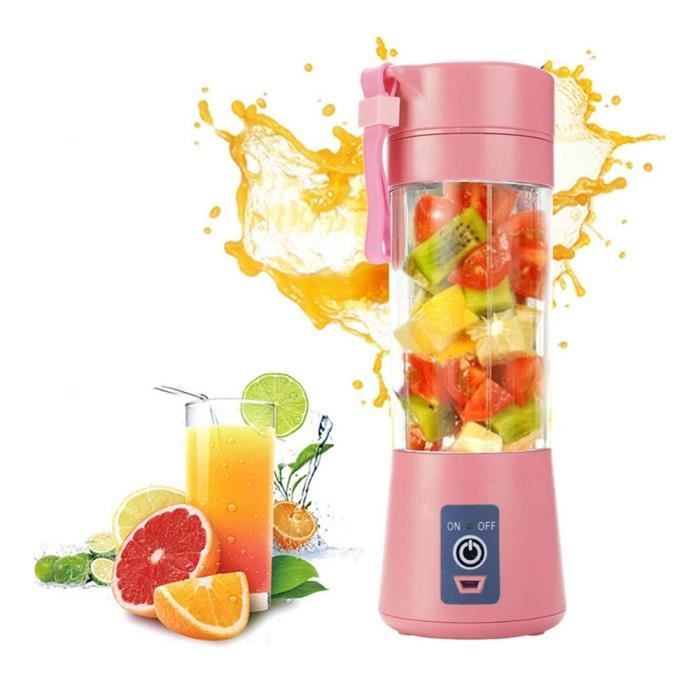 Mini Blender Des Smoothies Presse Agrumes Electriquesmixeur Des Fruits Portable Blender A Smoothie Et Milk Shake Rose Achat Vente Blender Cdiscount