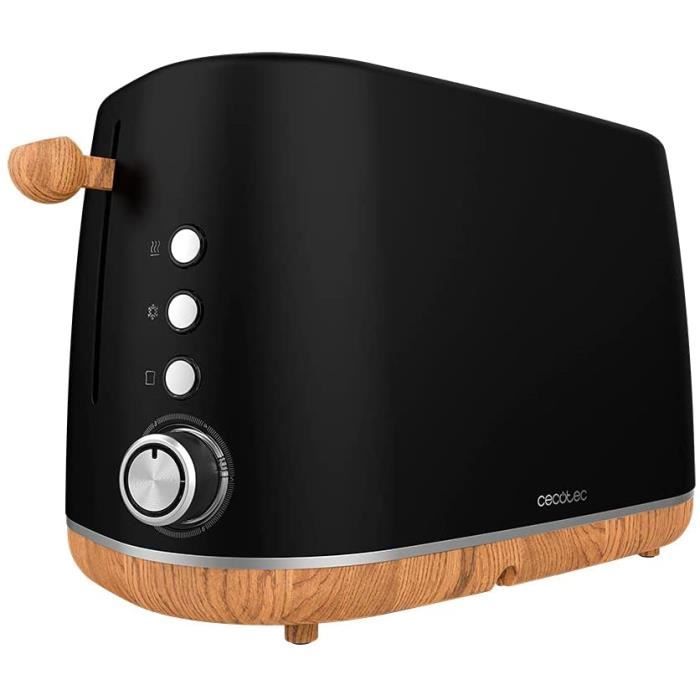 Grillepain Numérique TrendyToast 9000 Black Woody. 900W, 2 Fentes