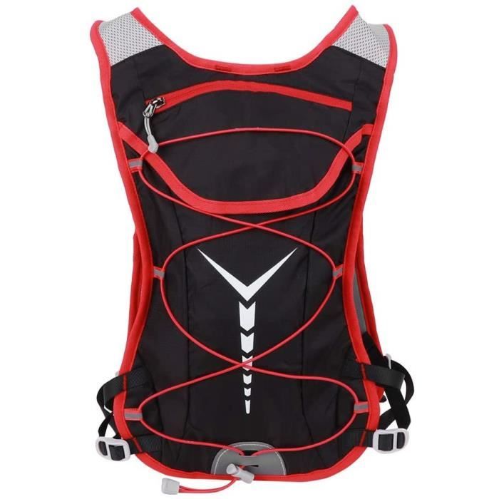 Gilet D'hydratation Léger Et Imperméable - Sac à Dos Marathon, Trail, Randonnée - Taille Unique Réglable