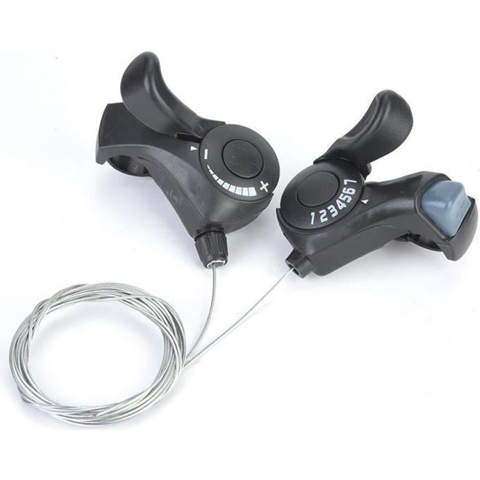 Manette de vitesse de pouce de vélo, levier de changement de vitesse, manette de vitesse de pouce, 3X7 vitesse pliante vélo de