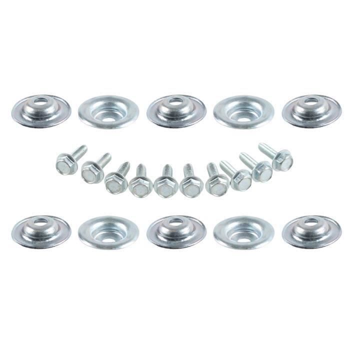 Kit Boulons Rondelles Pare-chocs TOTMOX 20pcs - Acier Inoxydable Et Aluminium - Violet