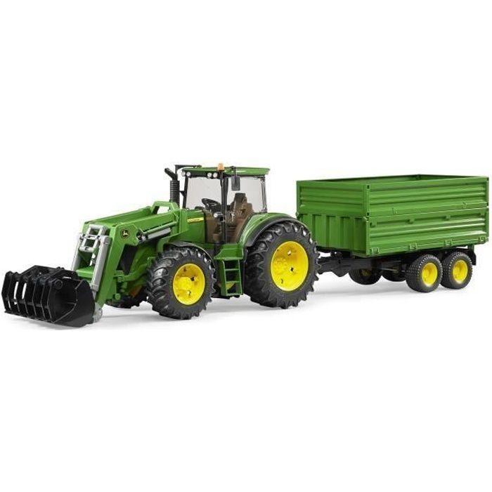 tracteur fendt avec remorque bruder