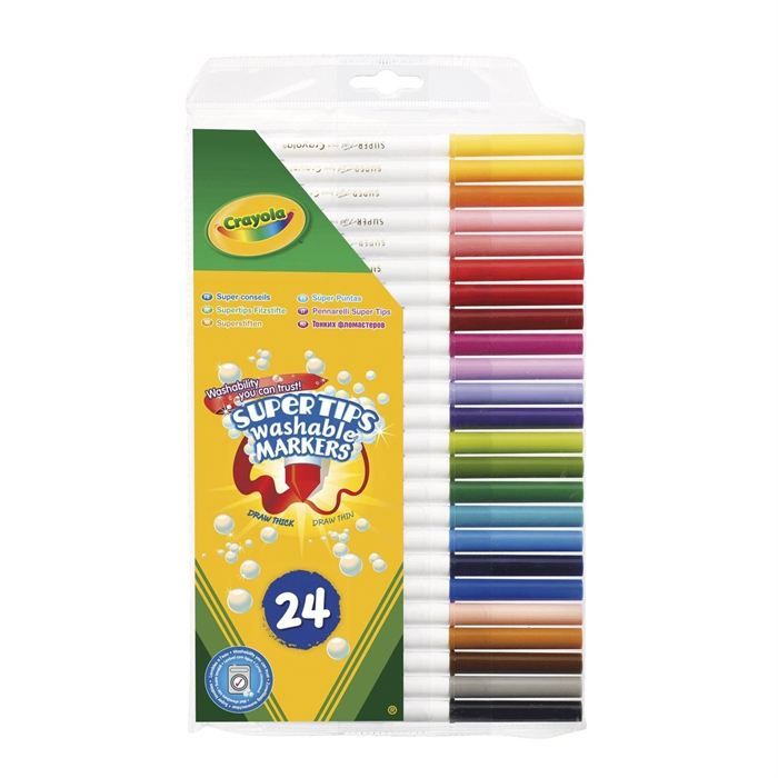24 Feutres à dessiner Crayola