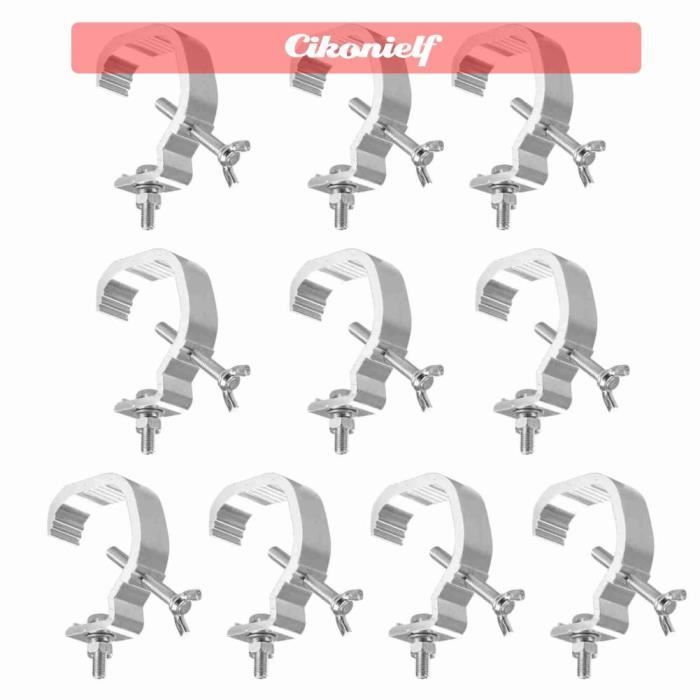 QOXEZY Lot De 10 Pinces Solaires Aluminium PV 35 Mm – Fixation Panneaux Solaires Cadre 30-60 Mm, Toiture & Sol