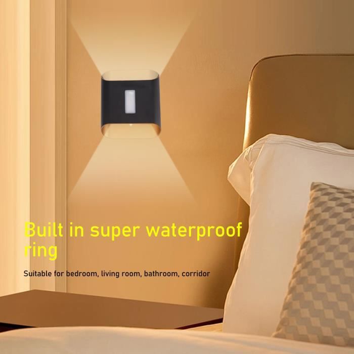 Applique Murale Extérieur LED 12W étanche IP65 En Aluminium Anthracite