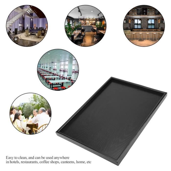 Fdit Plateau De Service à Thé Rectangle Forme Bois Massif Thé Café