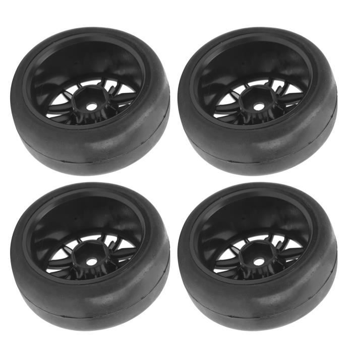 Lot 4 Pneus Blanc Caoutchouc Lot De 4 Pneus RC Rallye/Route Pour TT01