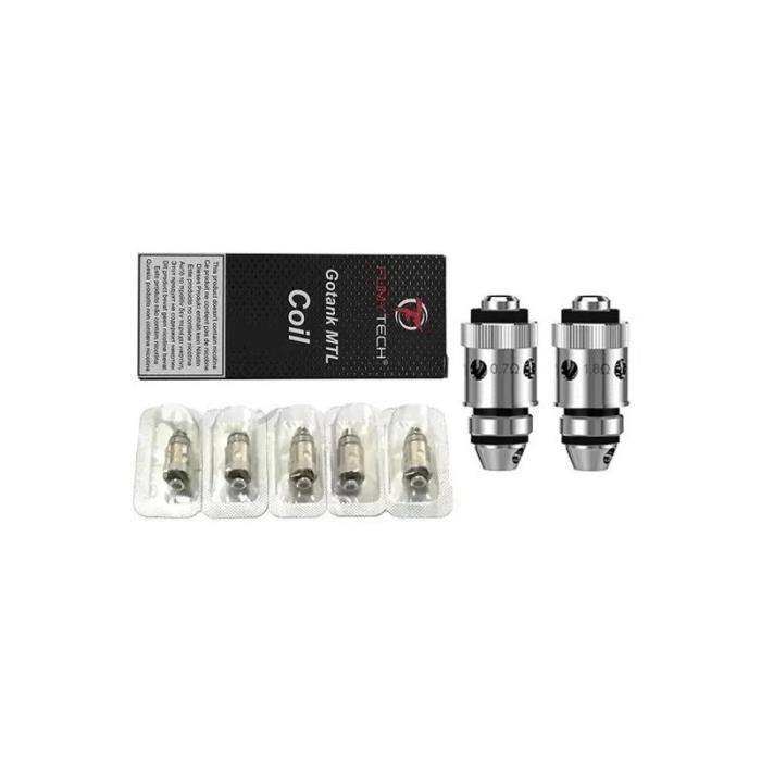 FUMYTECH Résistances Gotank MTL BVC 1.8ohm - Lot De 5 Pièces Pour Cigarette Électronique