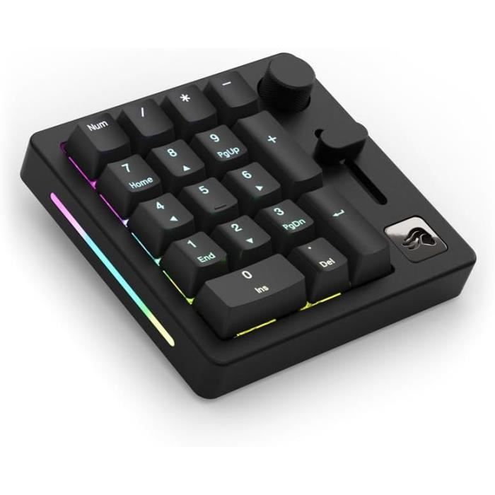 Numpad Macro - GLORIOUS - GMMK - Filaire/Bluetooth - Aluminium - RGB Personnalisable