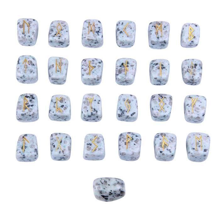 ETO- Ensemble de pierres runiques 25pcs Rune Stones Set Fournitures de