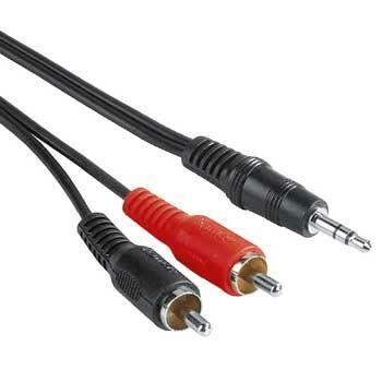 CABLE 2RCA-JACK STEREO M/M 2M