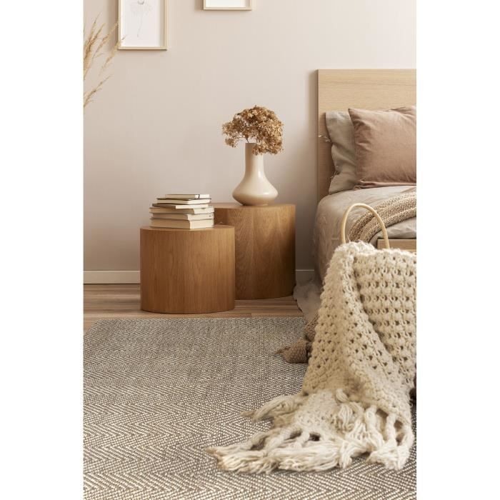 tapis de jute chambre à coucher