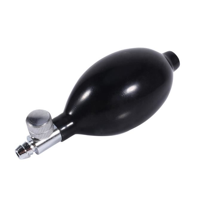 keenso ampoule de sphygmomanomètre Ampoule de rechange en latex pour tension artérielle à gonflage manuel noir avec soupape de