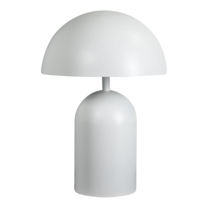 Lampe à poser design en métal blanc 43 cm Chihiro Blanc