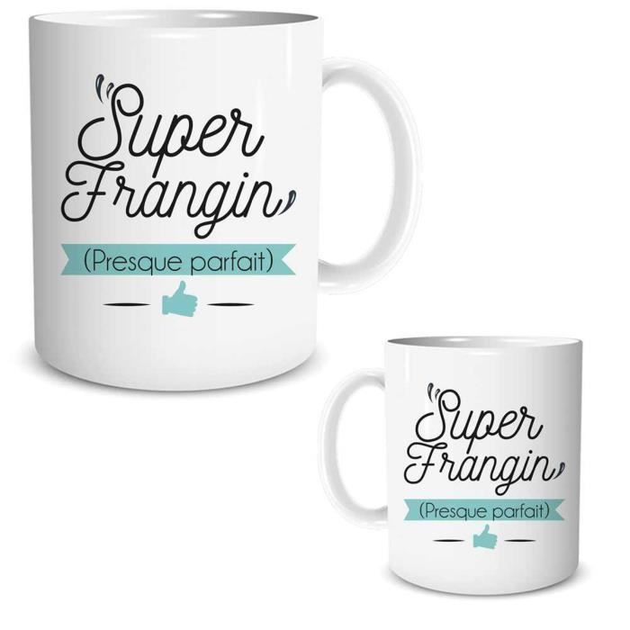 Mug Ceramique Frere Super Frangin Presque Parfait 95x80 Mm R1855 Cdiscount Puericulture Eveil Bebe