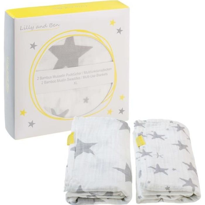 Mousseline Couverture Emmaillotage Bebe Maxi Lange S Coton Bambou 1x1cm Fille Et Garcon Lot De 2 Cdiscount Puericulture Eveil Bebe