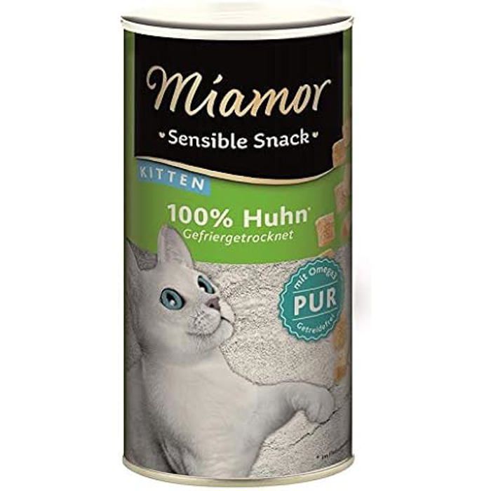 Comparer les prix de Friandise - MIAMOR - Sensible Snack Kitten Huhn Pur - Petit - Chat - Junior