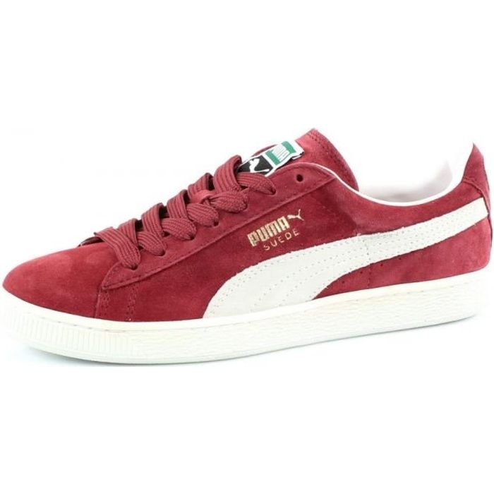 chaussure puma suede bordeaux