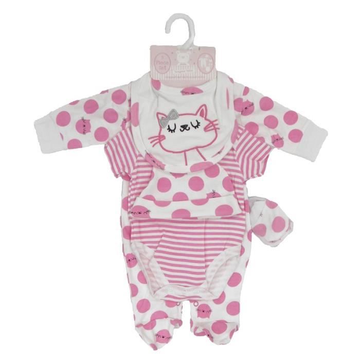 Ensemble Cadeau De Naissance Bebe Fille Pyjama Body Bonnet Bavoir Moufles Chat Achat Vente Coffret Cadeau Textile Soldes Sur Cdiscount Des Le 20 Janvier Cdiscount