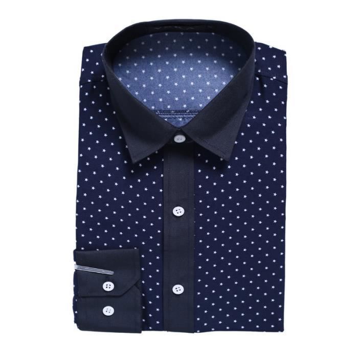 J'S FASHION Chemise pour homme - coupe slim - à manches longues - facile à repasser Bordeaux 4XL J'S FASHION Chemise pour homme - coupe slim - à manches longues - facile à repasser Bordeaux 4XL