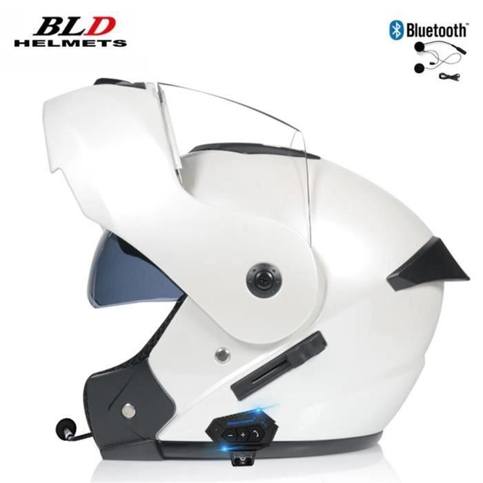 Casque Jet Moto Bluetooth Homologué ECE 22.06 – Avec Pare-soleil – Léger Et Confortable – Pour Scooter Et Cruiser - 5