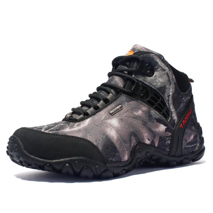 Chaussures de Randonnée Homme Imperméable Bottes Trekking Outdoor Bottes d'escalade Antidérapantes Chaussures de Marche 