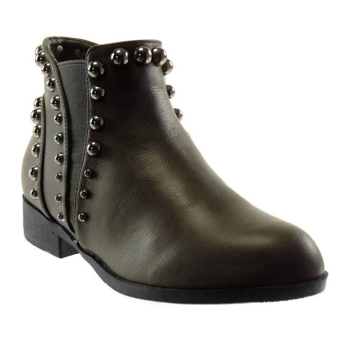 bottines chelsea homme cloutées