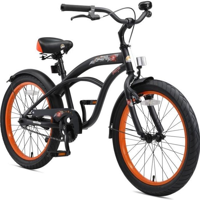 Vélo pour enfants - BIKESTAR - Edition Cruiser - 20 pouces - Noir