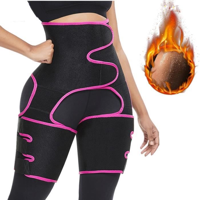 Ceinture de Sudation Femme pour la Taille la Fesse Soulever la Courbe de la Hanche Ceinture d Entrainement Rose rouge Cdiscount Sport
