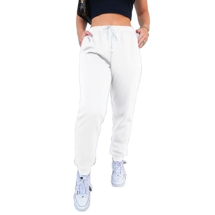 pantalon de sport femme blanc