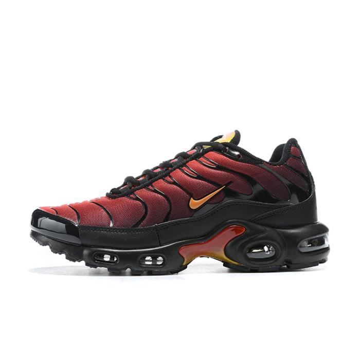 Basket Nike Air Max TN Chaussures Homme Entraînement noir rouge Noir rouge  - Cdiscount Chaussures
