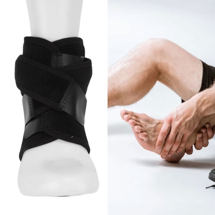 Attelle/Manchon De Compression Pour Cheville Krmoau – Support Sportif Respirant – Pour Football, Course, Randonnée